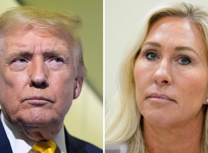 Donald Trump withdraws support for Marjorie Taylor Greene after she calls for Epstein files to be released | US News