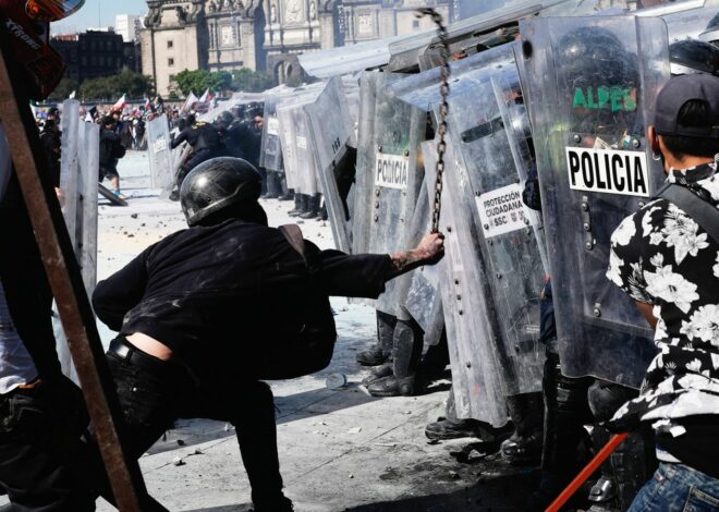 Mexico: Thousands march against crime and corruption in Generation Z protests, with 100 police injured | World News