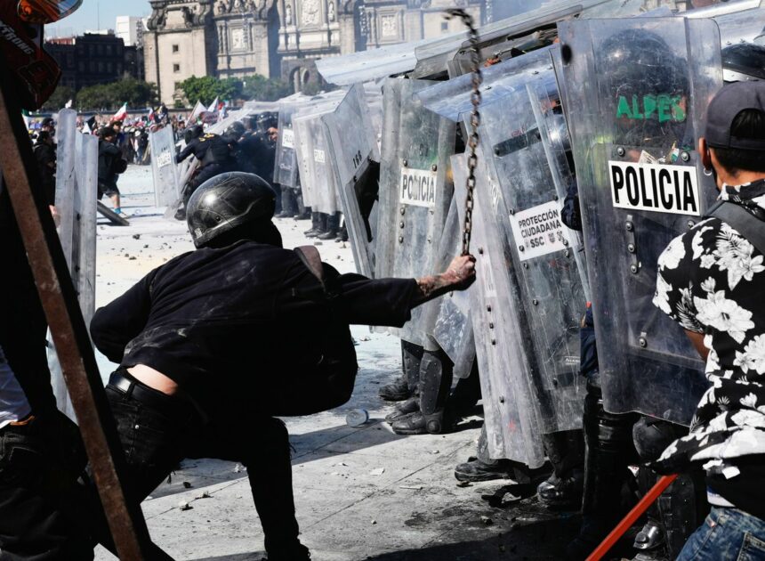 Mexico: Thousands march against crime and corruption in Generation Z protests, with 100 police injured | World News